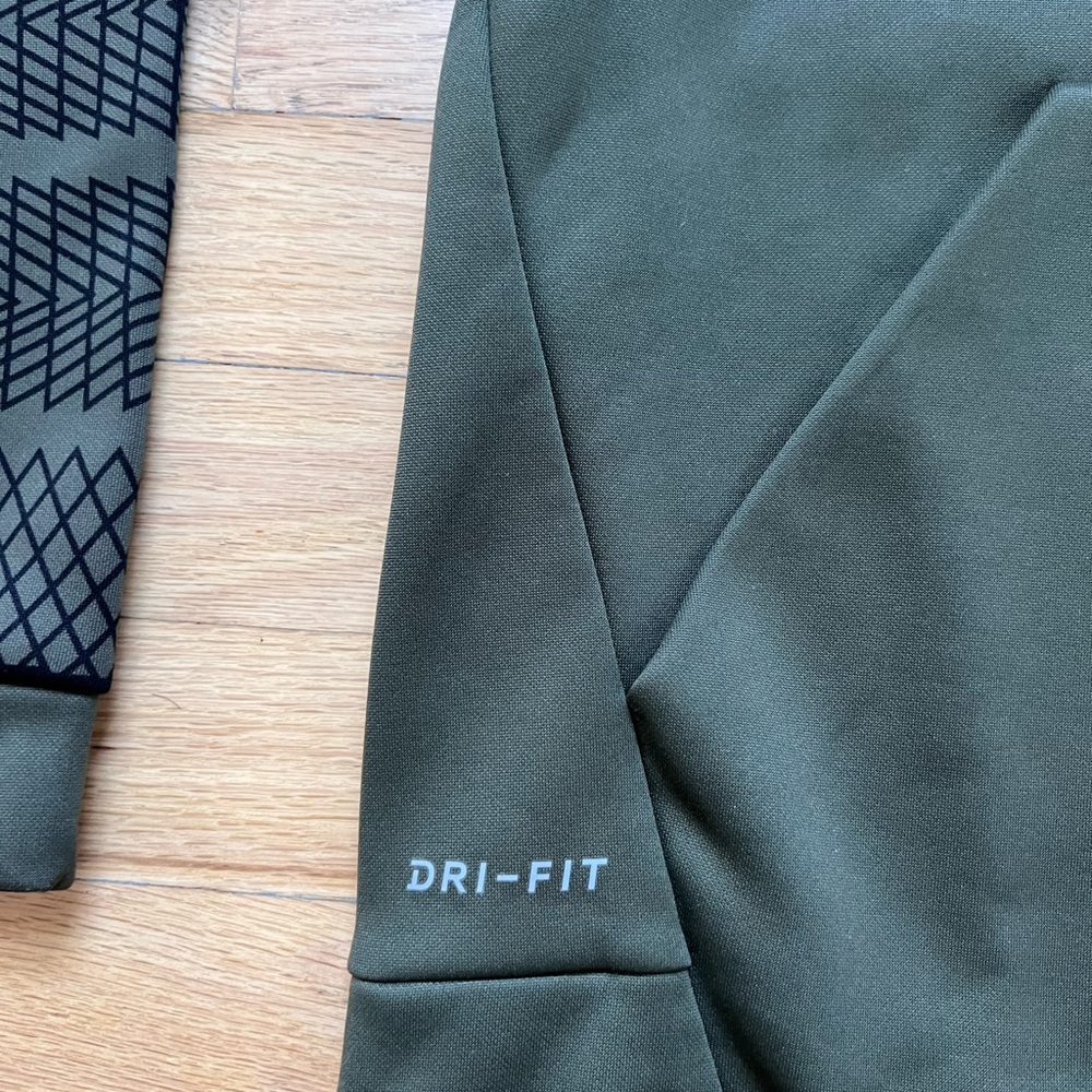 Nike Olive Dri-FIT Hoodie - Picture 3 of 9